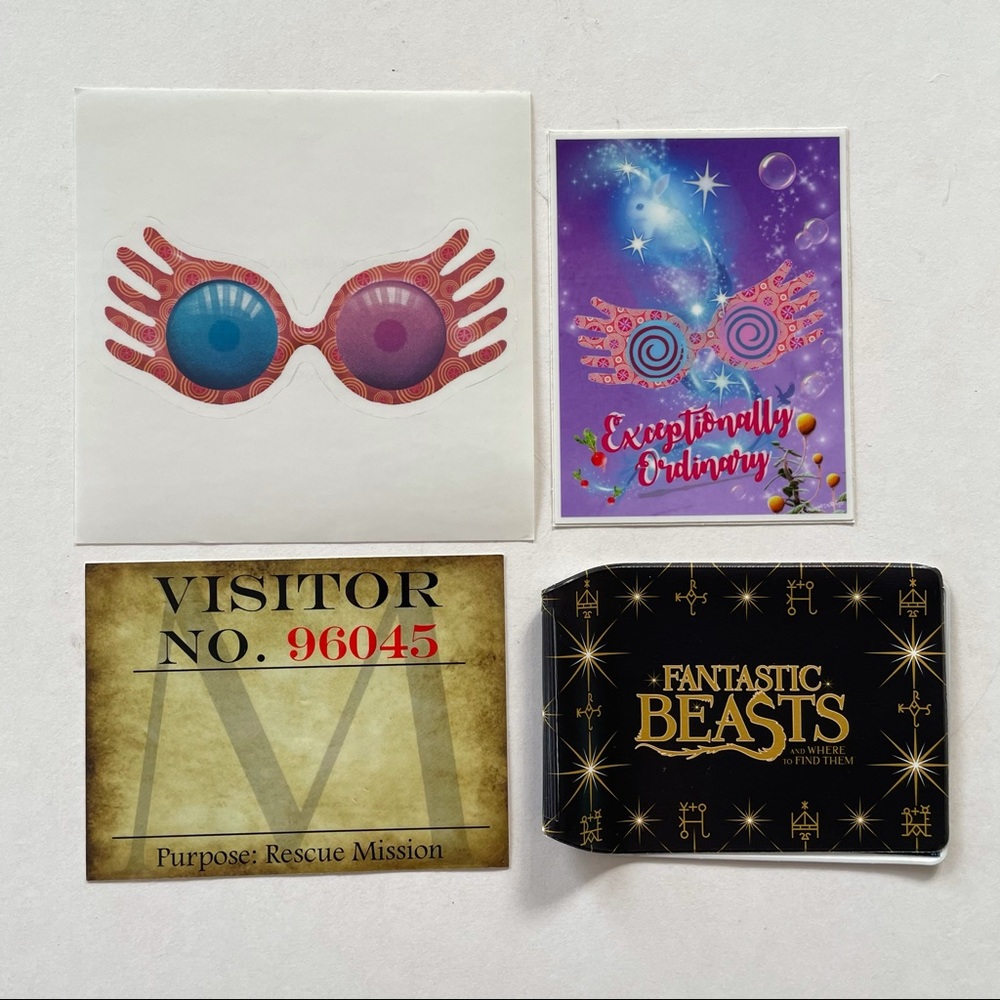 Harry Potter Stickers and Bus Pass Holder